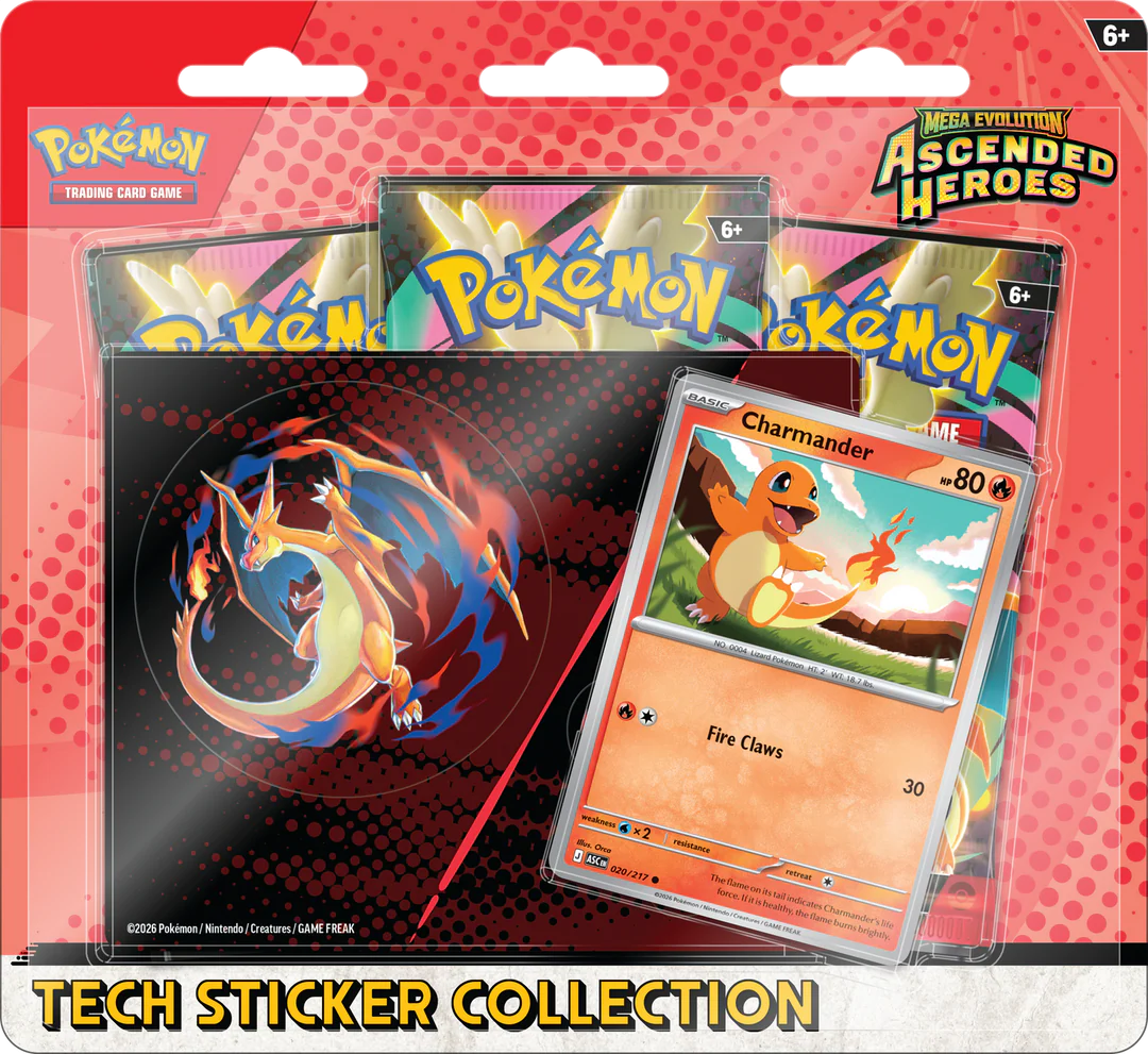 Pokémon Ascended Heroes Tech Stickercollectie – Charmander