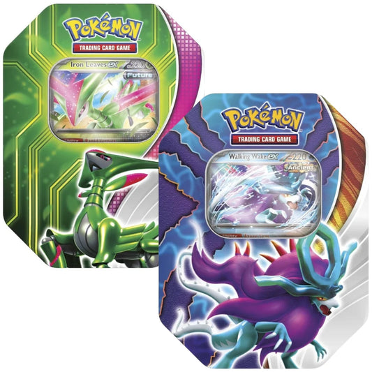 Pokémon Paradox Clash Tin - Walking Wake/Iron Leaves ex